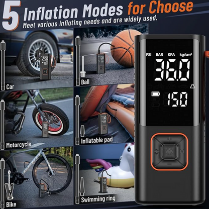 Portable Compact Air Compressor for Car, Bike, Ball