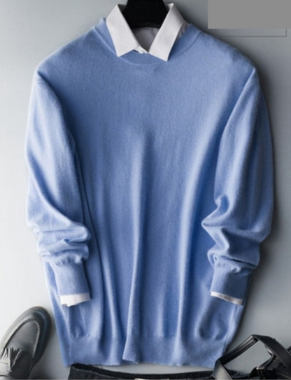 Luxurious Cashmere Crew Neck Sweater