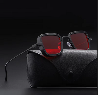 Trendy Steampunk Metal Aviator Sunglasses Polarized Lenses