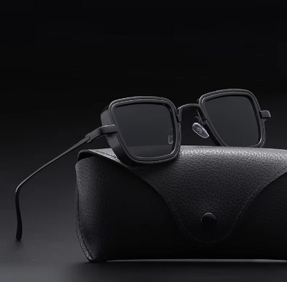 Trendy Steampunk Metal Aviator Sunglasses Polarized Lenses