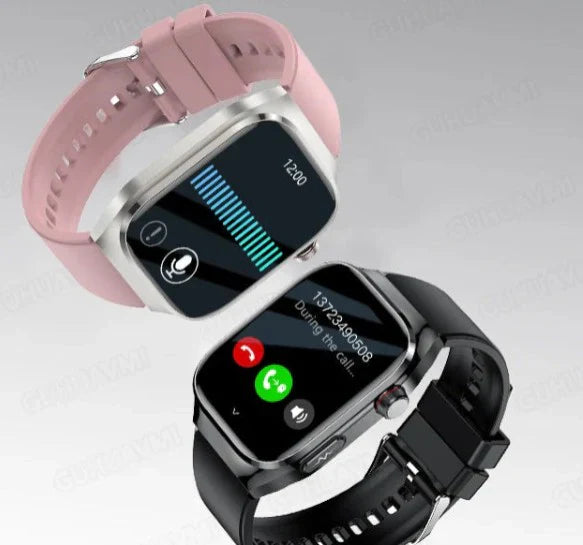 Smart Health Watch with Blood Sugar and ECG Monitor