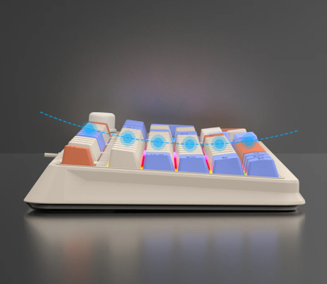 Gaming 94-Key LED Keyboard with Volume Control