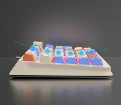 Gaming 94-Key LED Keyboard with Volume Control