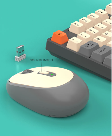 Compact Wireless Keyboard Mouse Set With Numpad