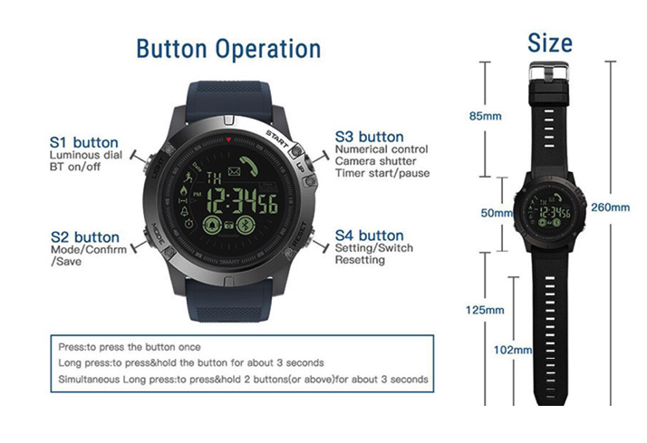 Tactical Fitness Smart Watch