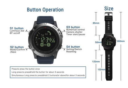 Tactical Fitness Smart Watch