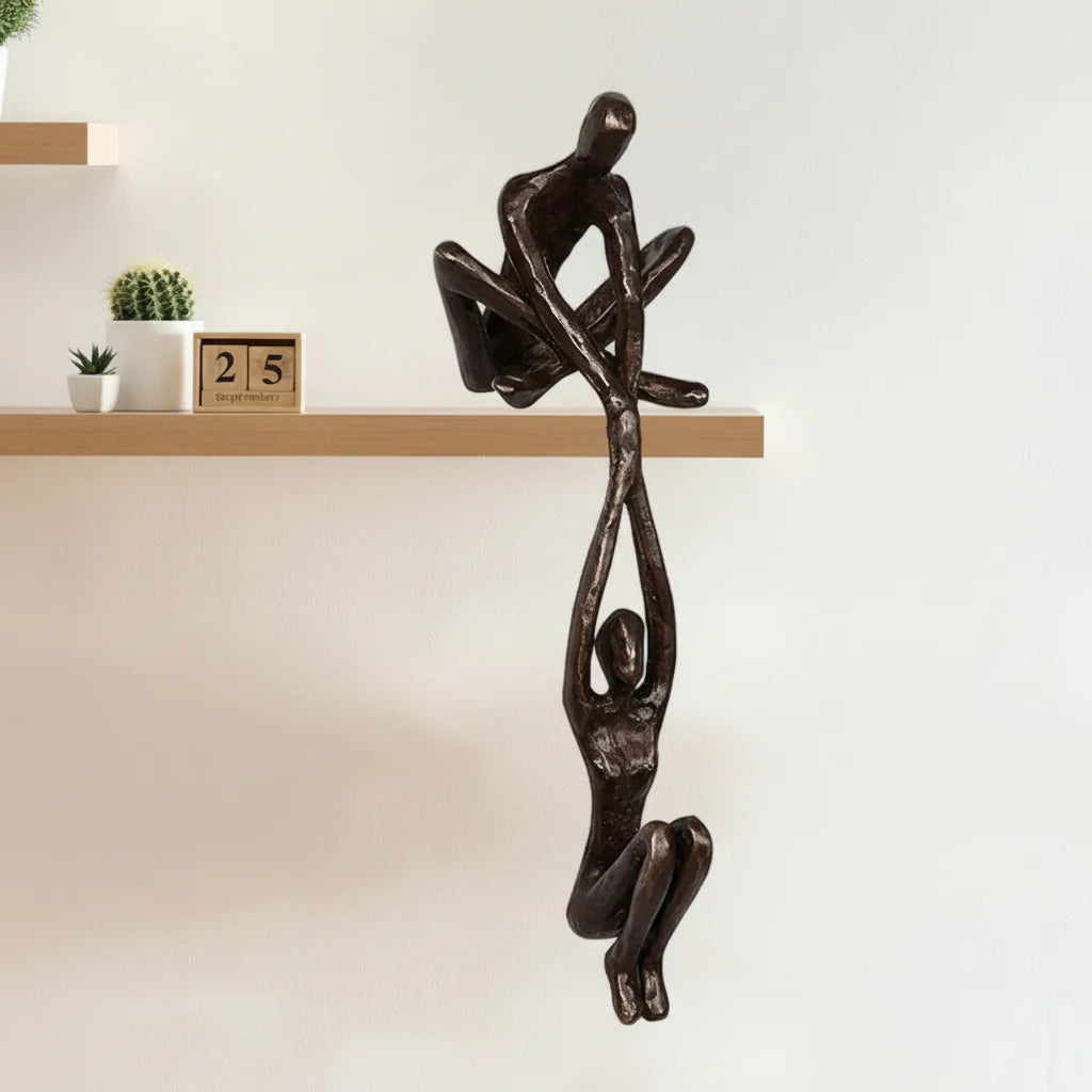 Lovely Figurine Resin Lovers Wall Decoration
