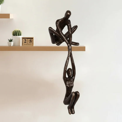 Lovely Figurine Resin Lovers Wall Decoration