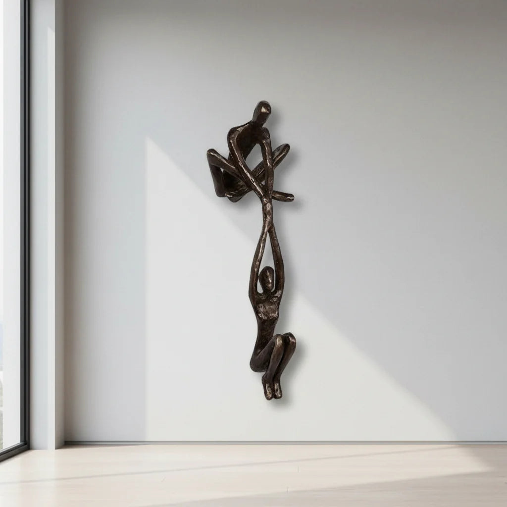 Lovely Figurine Resin Lovers Wall Decoration