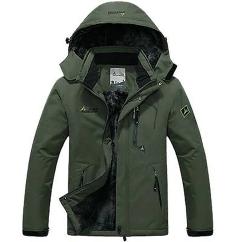 Warm Waterproof Men's Hooded Jacket