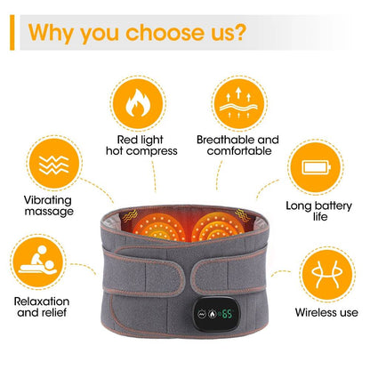 Therapeutic Heat Back Wrap with Massage Therapy