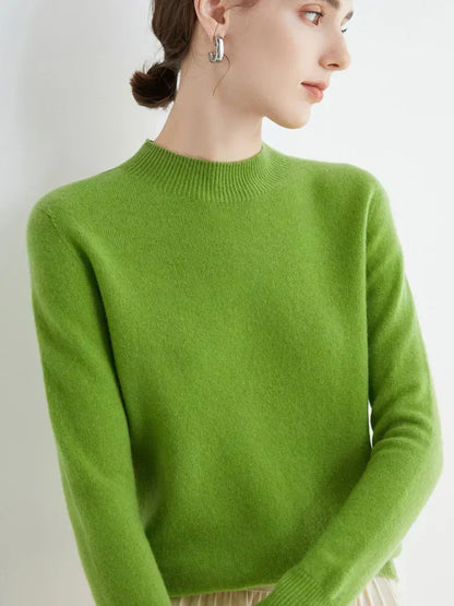 Soft Women's Merino Wool Slim Fit Sweater