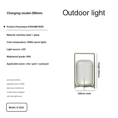 Outdoor Patio Lights Waterproof Steel And Glass