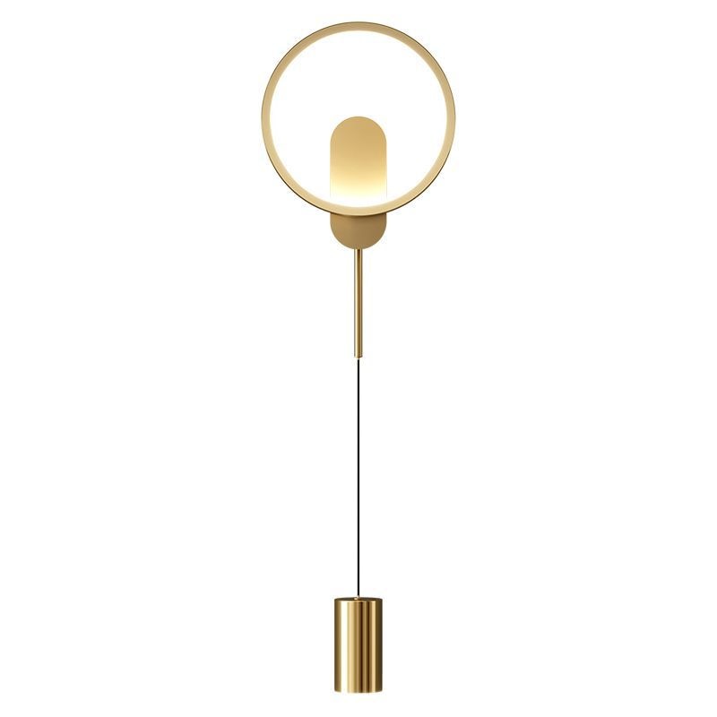 Contemporary Gold LED Wall Lamp 24W