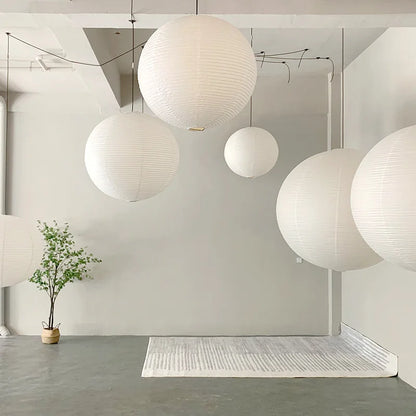 Soft French Glass Ball Pendant Light With Warm Glow