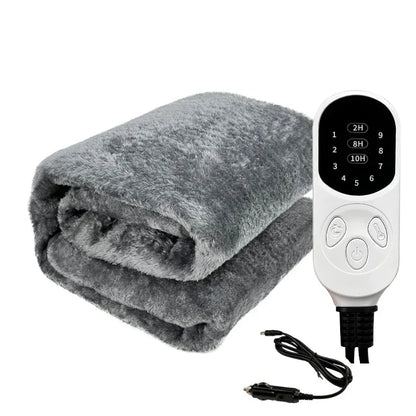 Heated Car Travel Blanket with Auto Shut Off - Lusomart