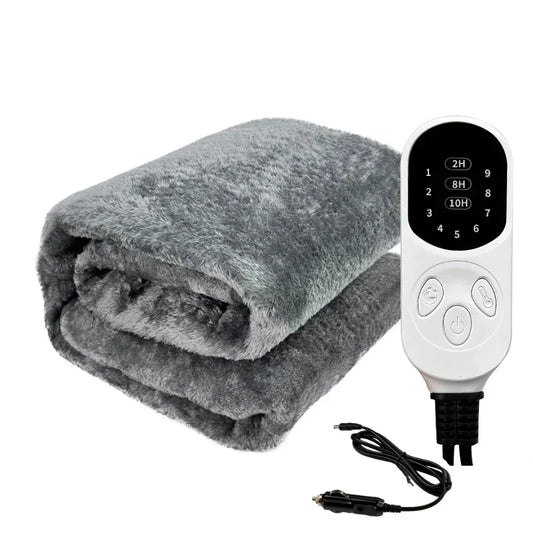 Heated Car Travel Blanket with Auto Shut Off - Lusomart