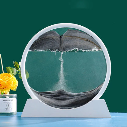 Beautiful Glass Hourglass With Moving Sand Effect