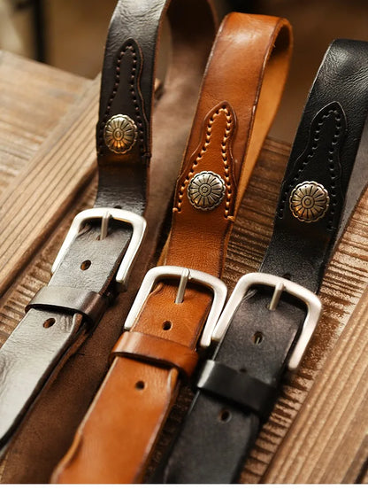 Leather Traditional Cowboy Belt