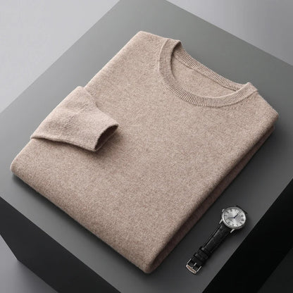 Premium Men's Merino Wool Crew Sweater