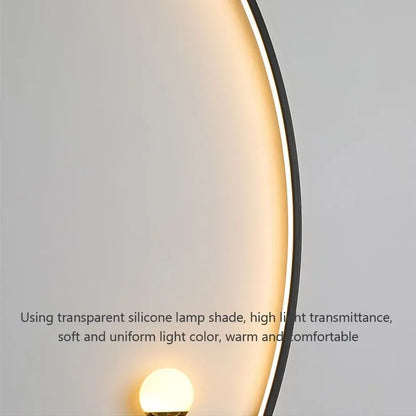 Modern Gold and Black Metal Outdoor Wall Lamp