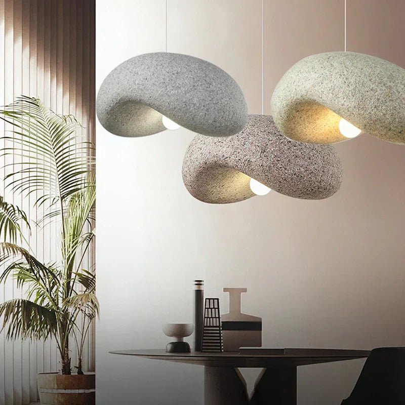 Rustic Wooden Drop Pendant Lamp