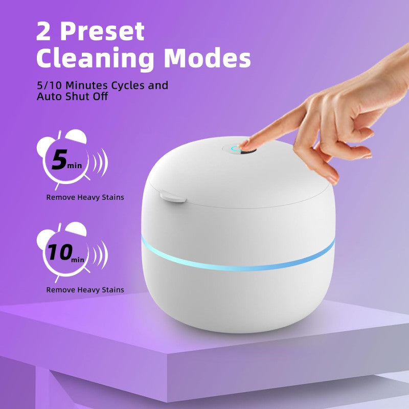Powerful UV Sanitizing Ultrasonic Cleaning Device