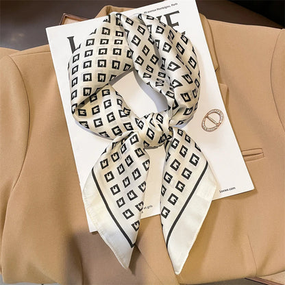 Soft Plaid Neck Scarf in 2 Versatile Colors