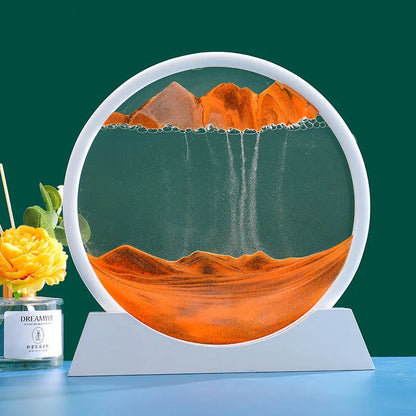 Beautiful Glass Hourglass With Moving Sand Effect