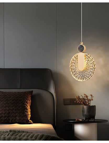 Luxury Crystal Glass Pendant Lighting Fixture