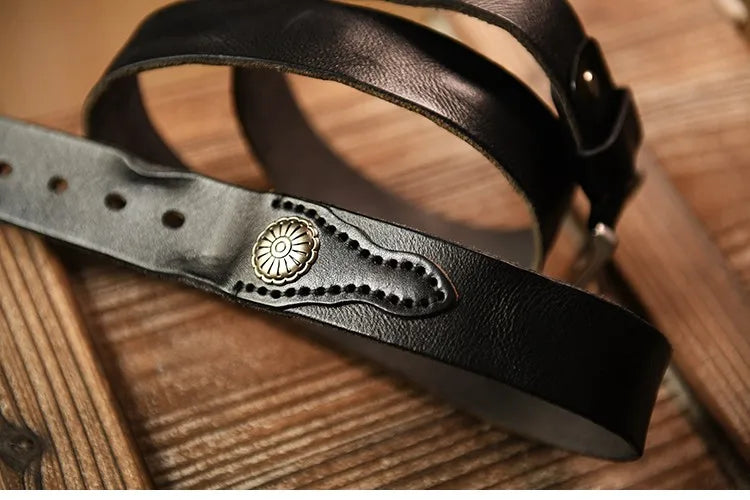 Leather Traditional Cowboy Belt