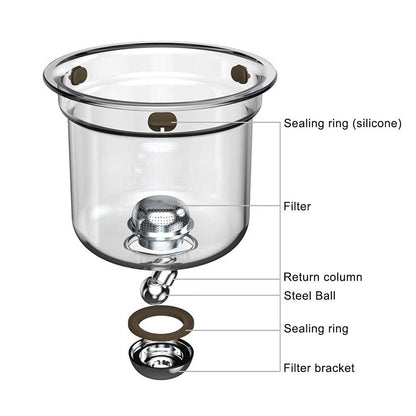 Clear Glass Teapot With Infuser And Wood Grip