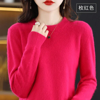 Soft Women's Cashmere Crew Neck Classic Fit Sweater