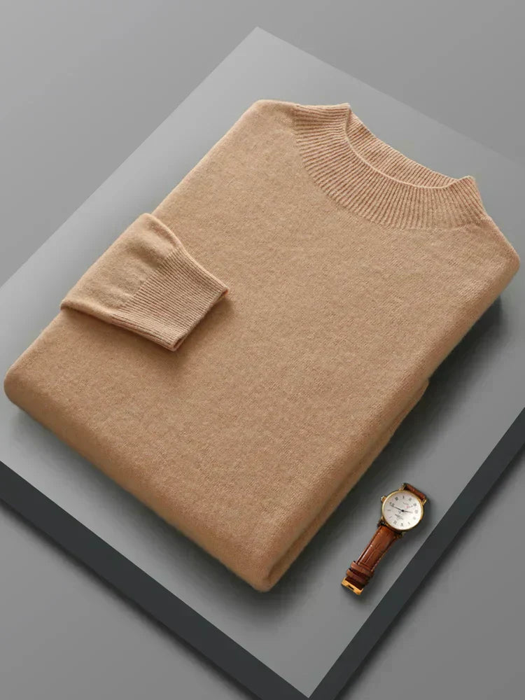 Warm Merino Wool Crew Neck Sweater