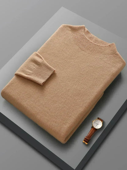Warm Merino Wool Crew Neck Sweater