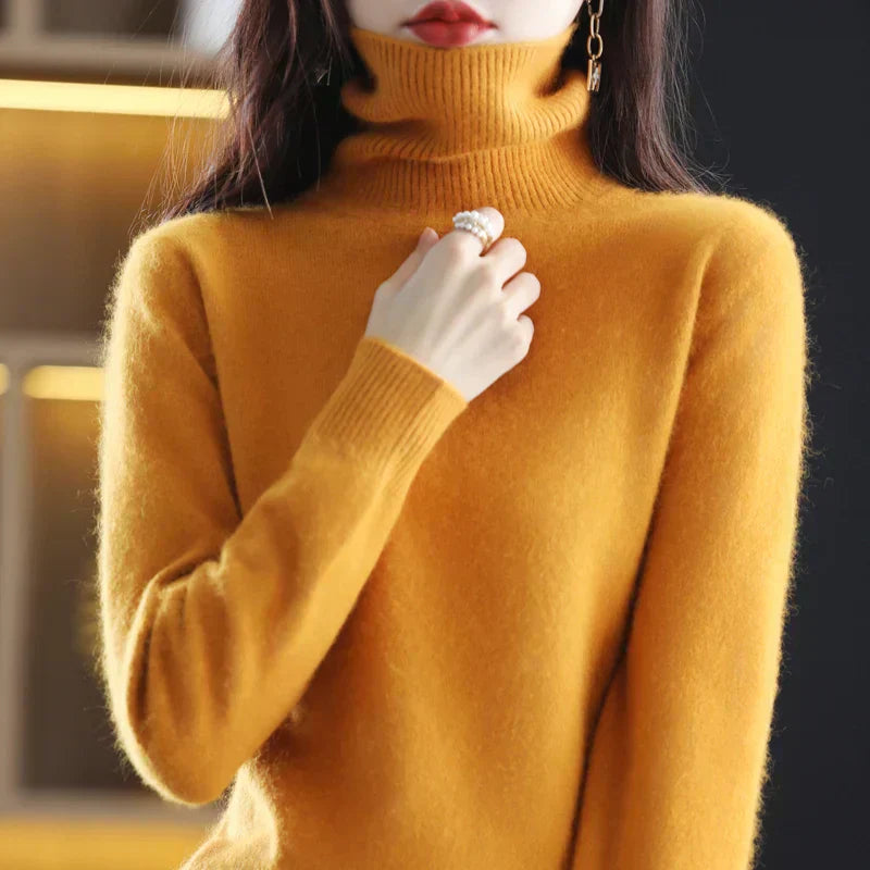 Luxurious Pure Cashmere Crew Neck Winter Sweater - Lusomart
