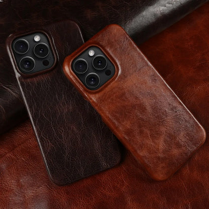 Premium Real Leather iPhone Cover Handcrafted Cowhide - Lusomart