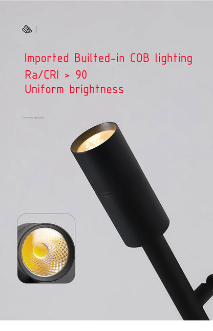 Flexible Black Adjustable Wall Reading Lamp