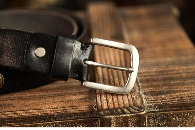 Leather Traditional Cowboy Belt
