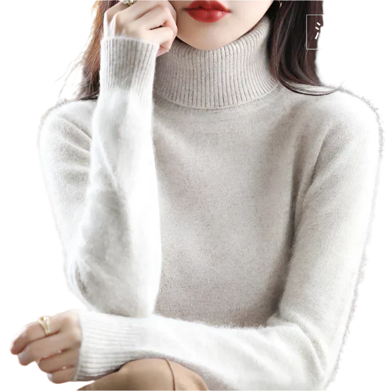 Soft Cashmere Women's Turtleneck Sweater