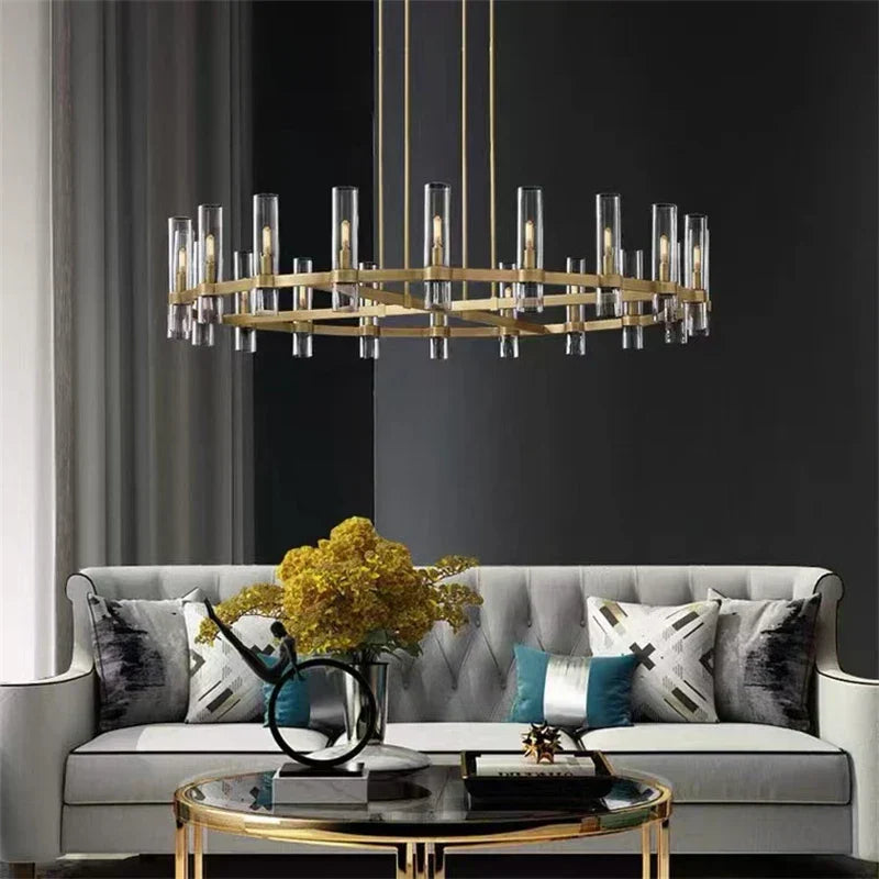 Rustic Country Glass Pendant Light - Lusomart