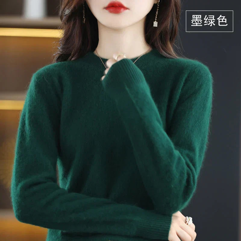 Soft Women's Cashmere Crew Neck Classic Fit Sweater
