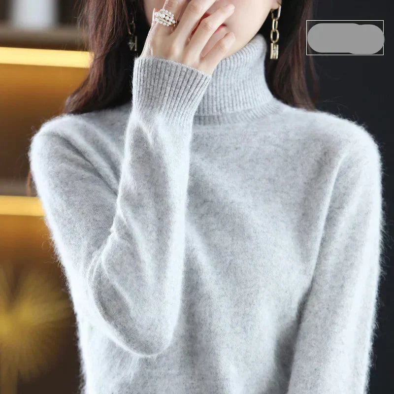Luxurious Pure Cashmere Crew Neck Winter Sweater