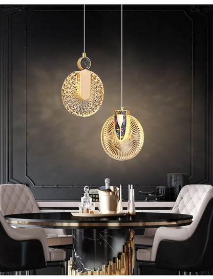 Luxury Crystal Glass Pendant Lighting Fixture
