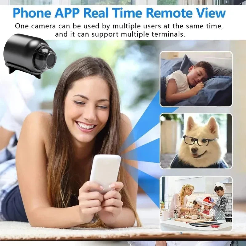 Compact WiFi HD Indoor Smart Home Security Camera