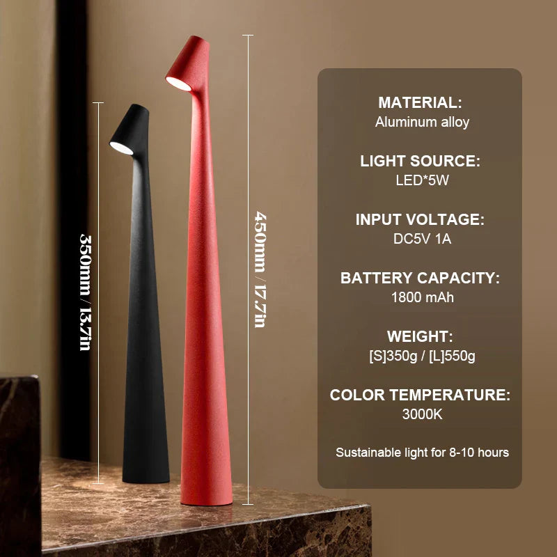 Simple Modern Battery Powered Desk Lamp