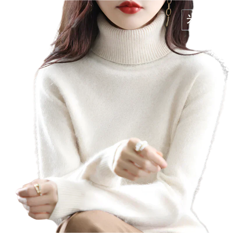 Soft Cashmere Women's Turtleneck Sweater