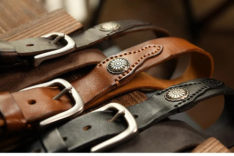 Leather Traditional Cowboy Belt