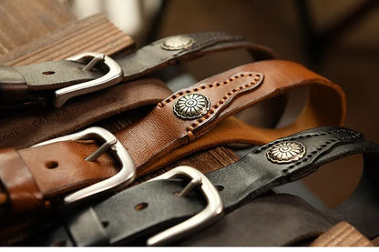Leather Traditional Cowboy Belt