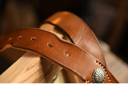 Leather Traditional Cowboy Belt